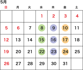 5月予定